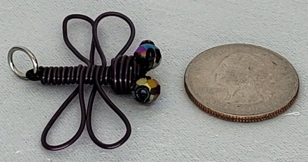 Dragonfly Pendant - Black