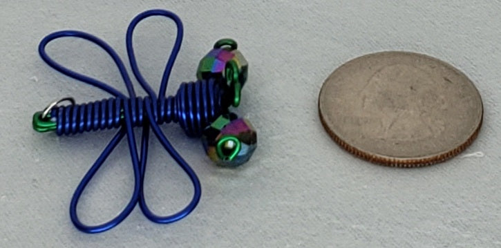 Dragonfly Pendant - Dark Blue