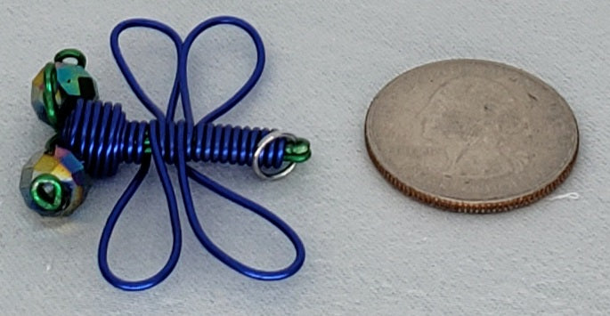 Dragonfly Pendant - Dark Blue