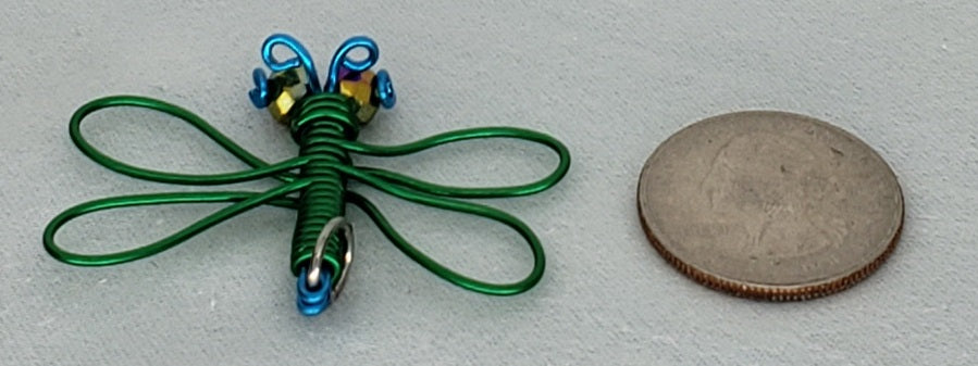 Dragonfly Pendant - Green