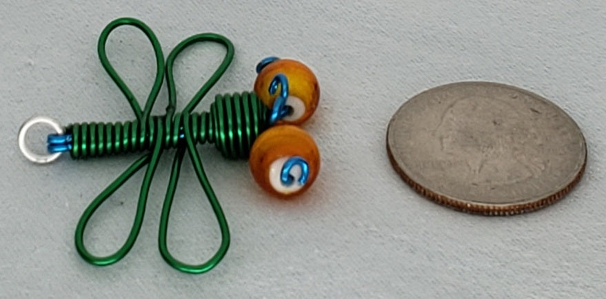 Dragonfly Pendant - Green/Blue