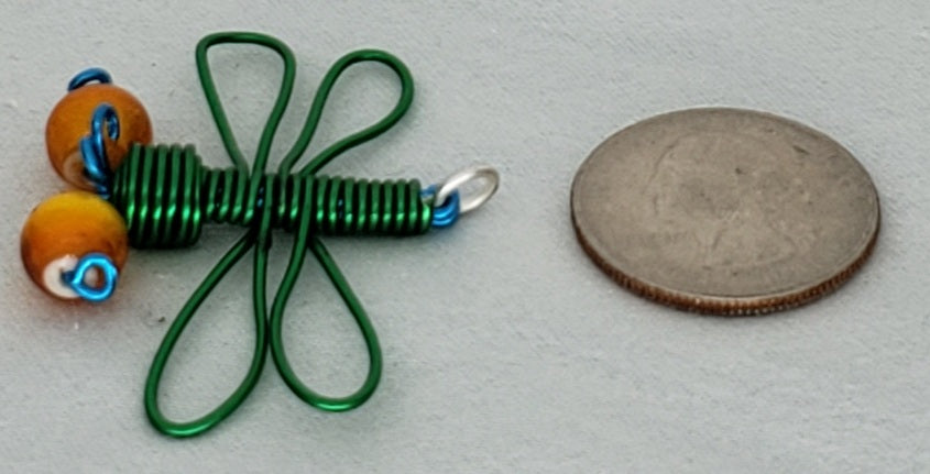 Dragonfly Pendant - Green/Blue
