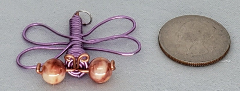 Dragonfly Pendant - Light Purple