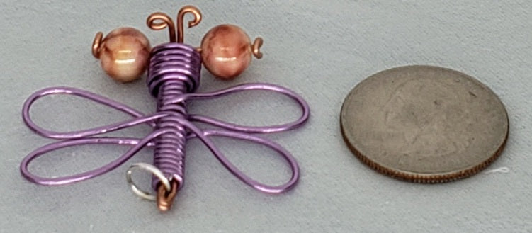 Dragonfly Pendant - Light Purple