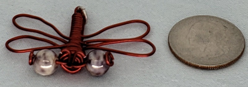 Dragonfly Pendant - Red