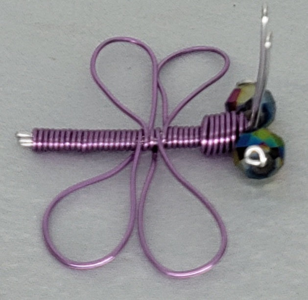 Dragonfly - Medium - Purple/Silver