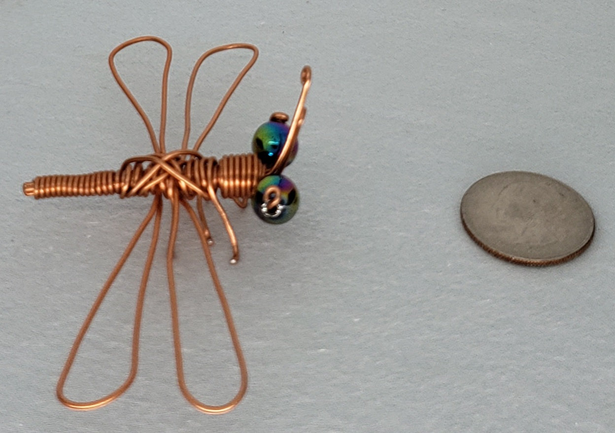 Dragonfly - Medium - w/Legs - Copper #1