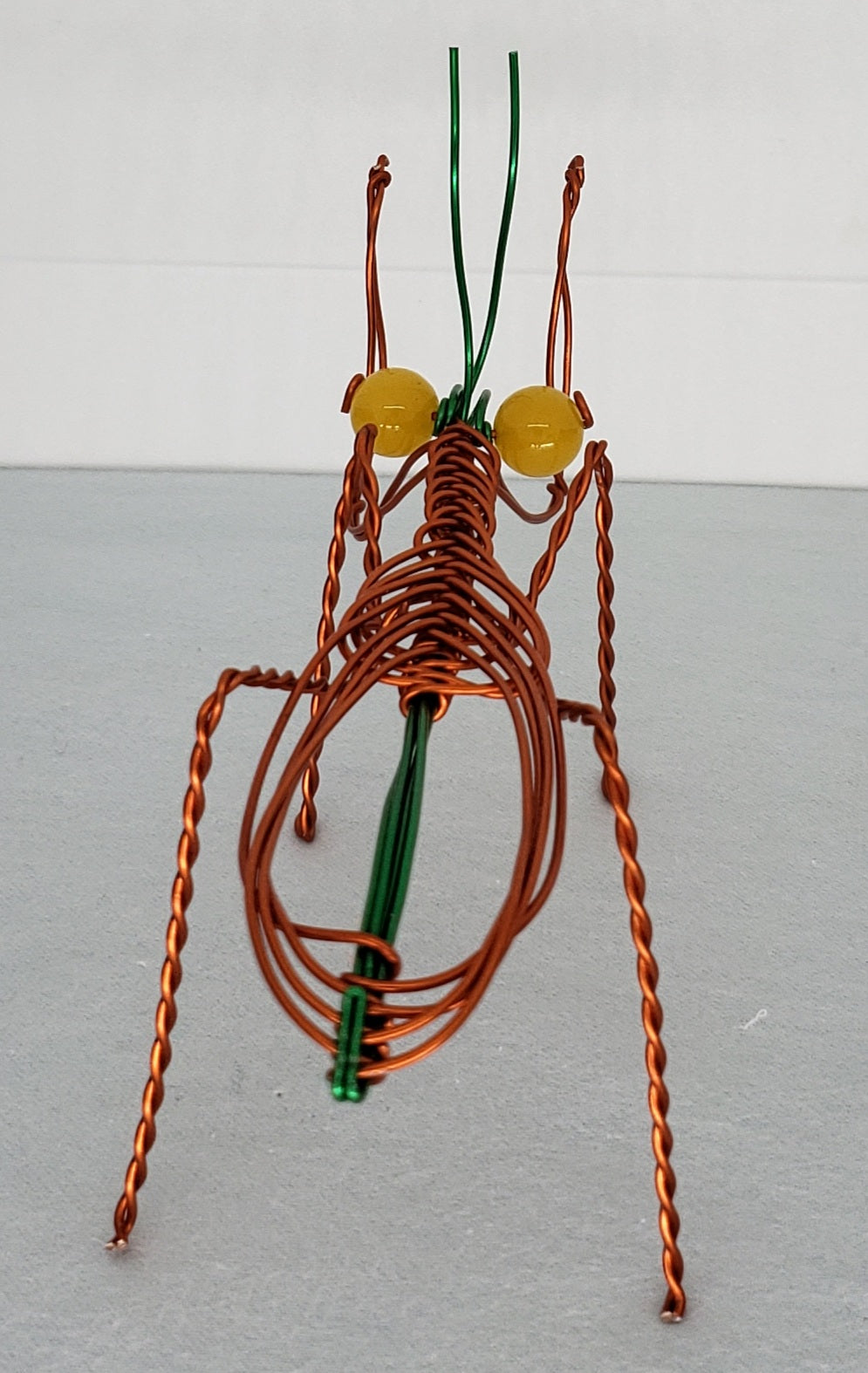 Praying Mantis - Medium - Orange/Green