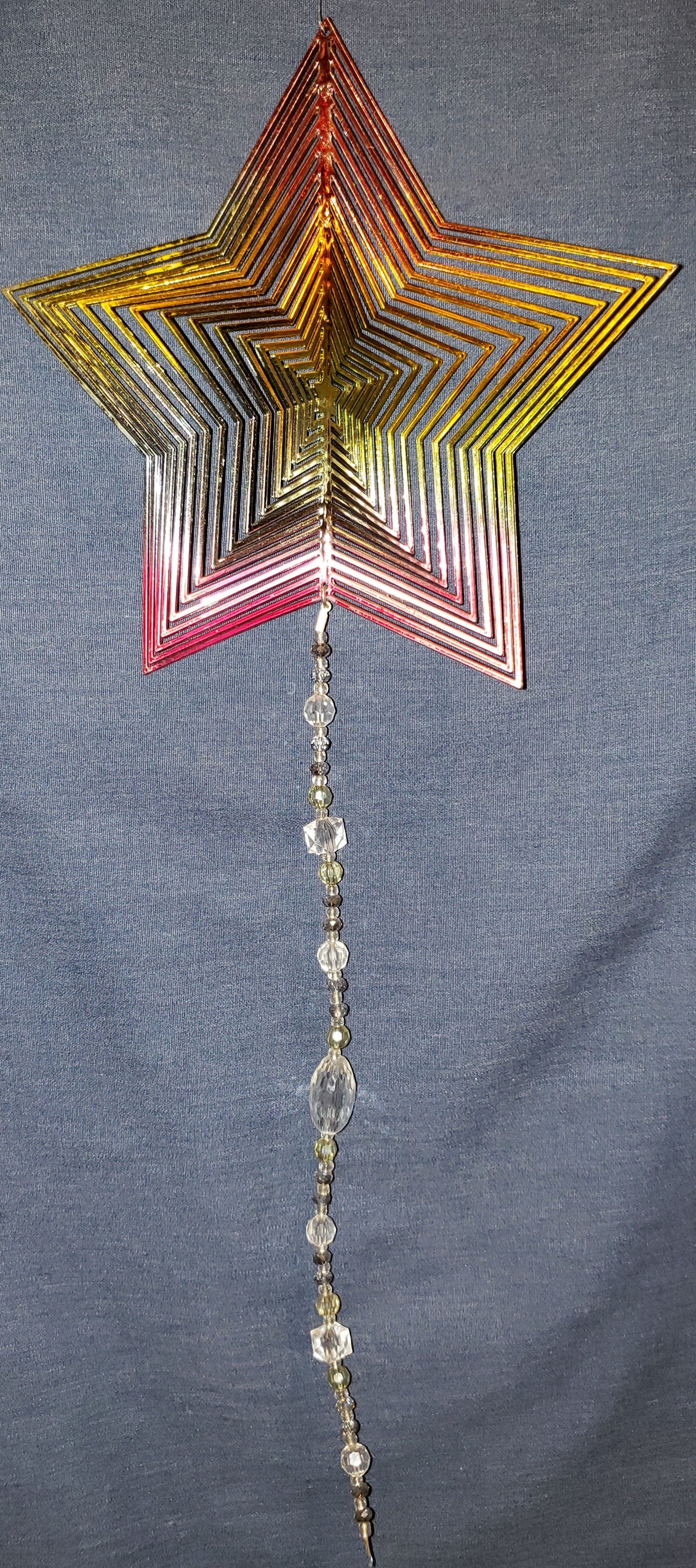 Rainbow Wind Spinner - Star #2