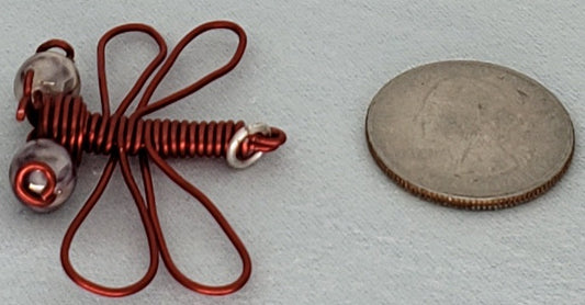 Dragonfly Pendant - Red