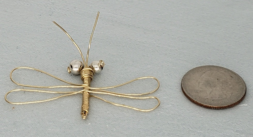 Dragonfly - Small - Gold