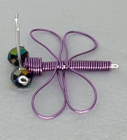 Dragonfly - Medium - Purple/Silver