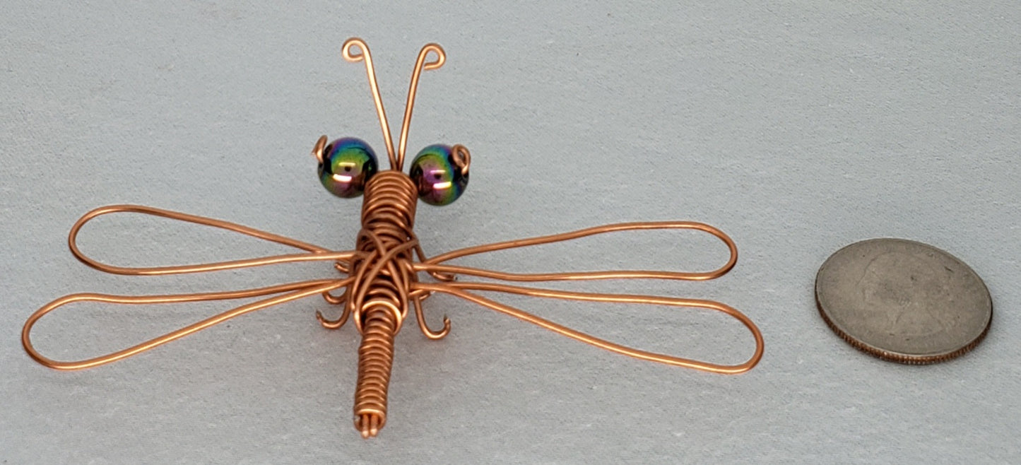 Dragonfly - Medium - w/Legs - Copper #2