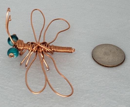 Dragonfly - Medium - w/Legs - Copper #2