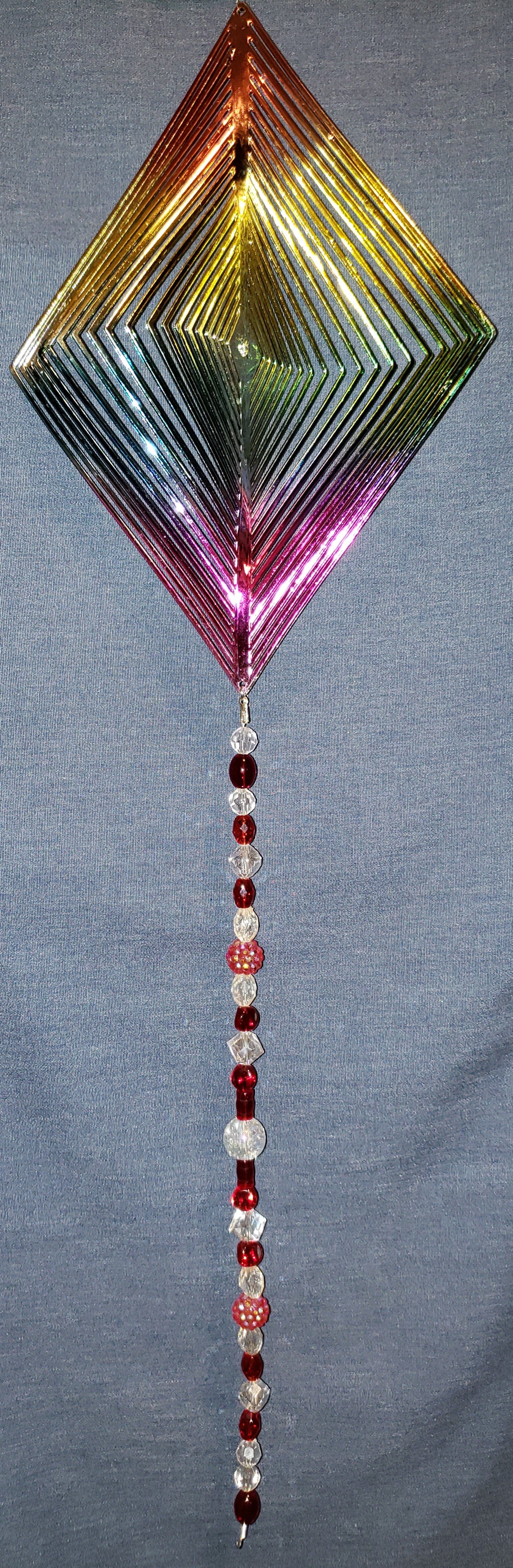 Rainbow Wind Spinner - Long Diamond #1 – Scarlet Begonias_VA