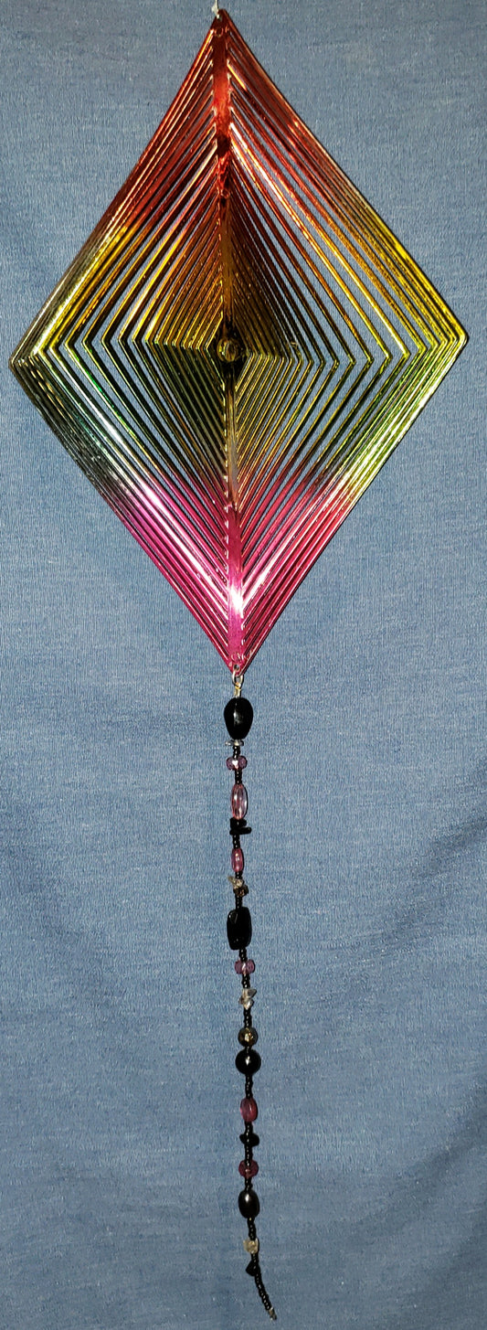 Rainbow Wind Spinner - Long Diamond #3