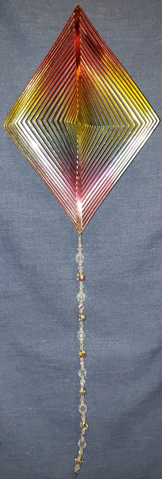 Rainbow Wind Spinner - Long Diamond #4