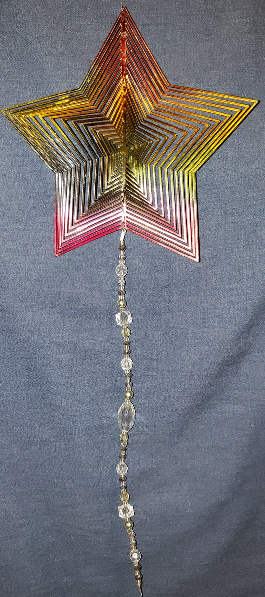 Rainbow Wind Spinner - Star #2