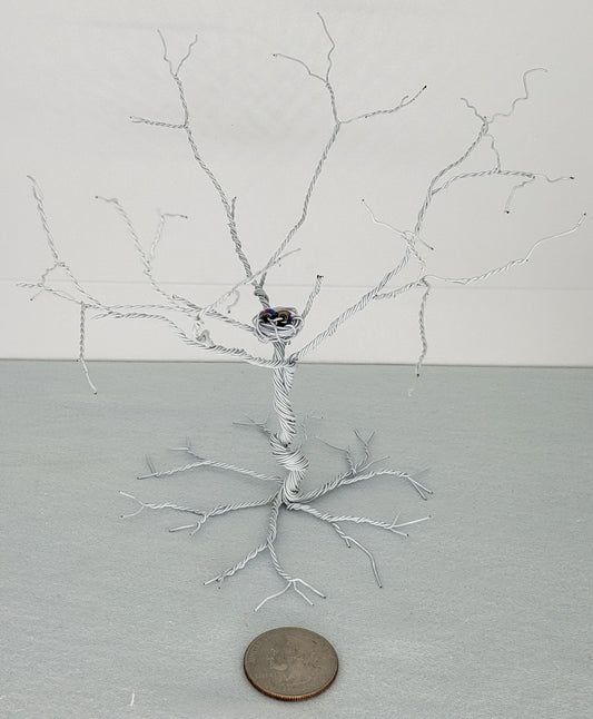 "Winter's Beauty" - White Wire Tree