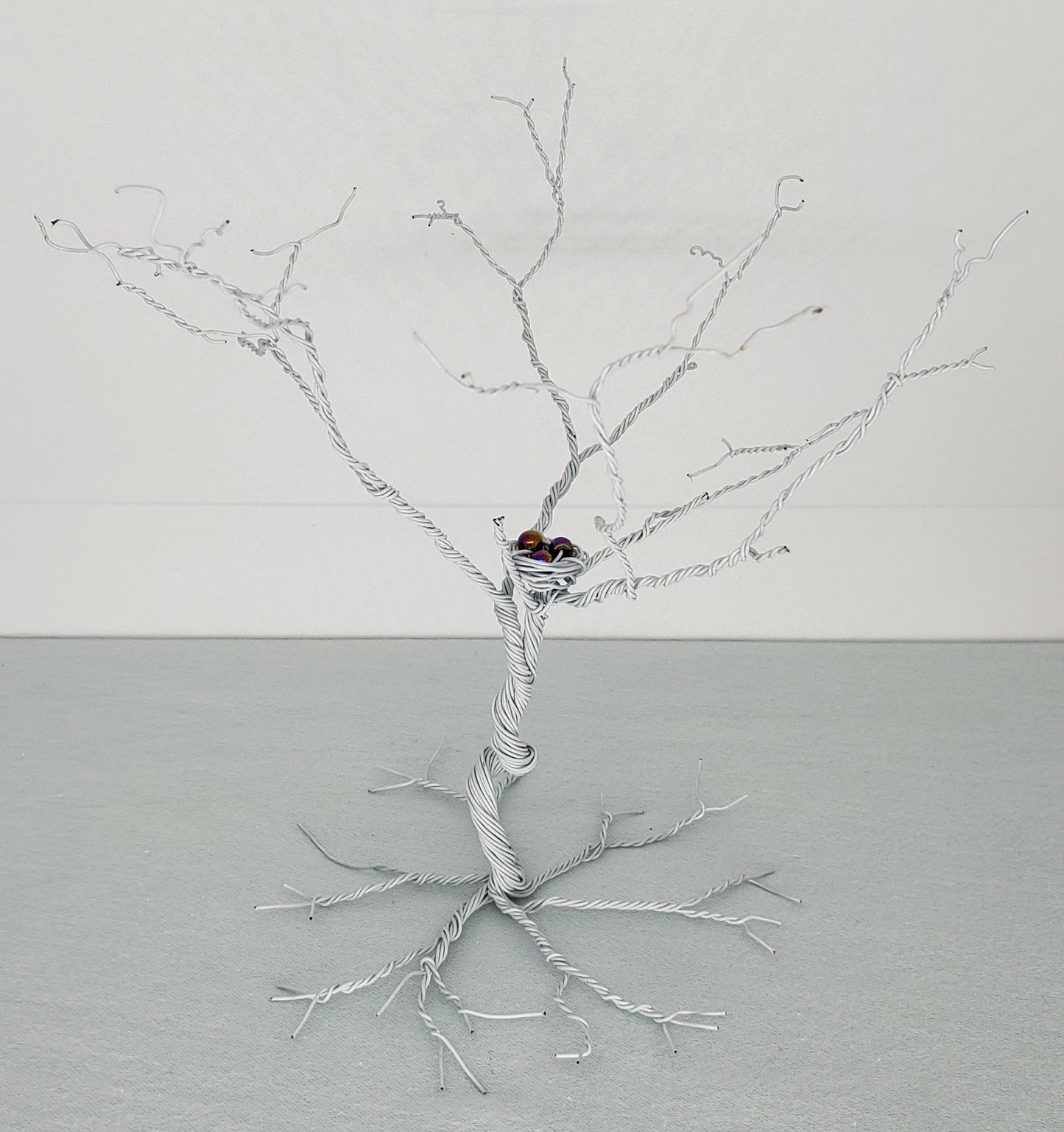 "Winter's Beauty" - White Wire Tree