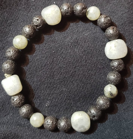Bracelet- Lava, Labradorite